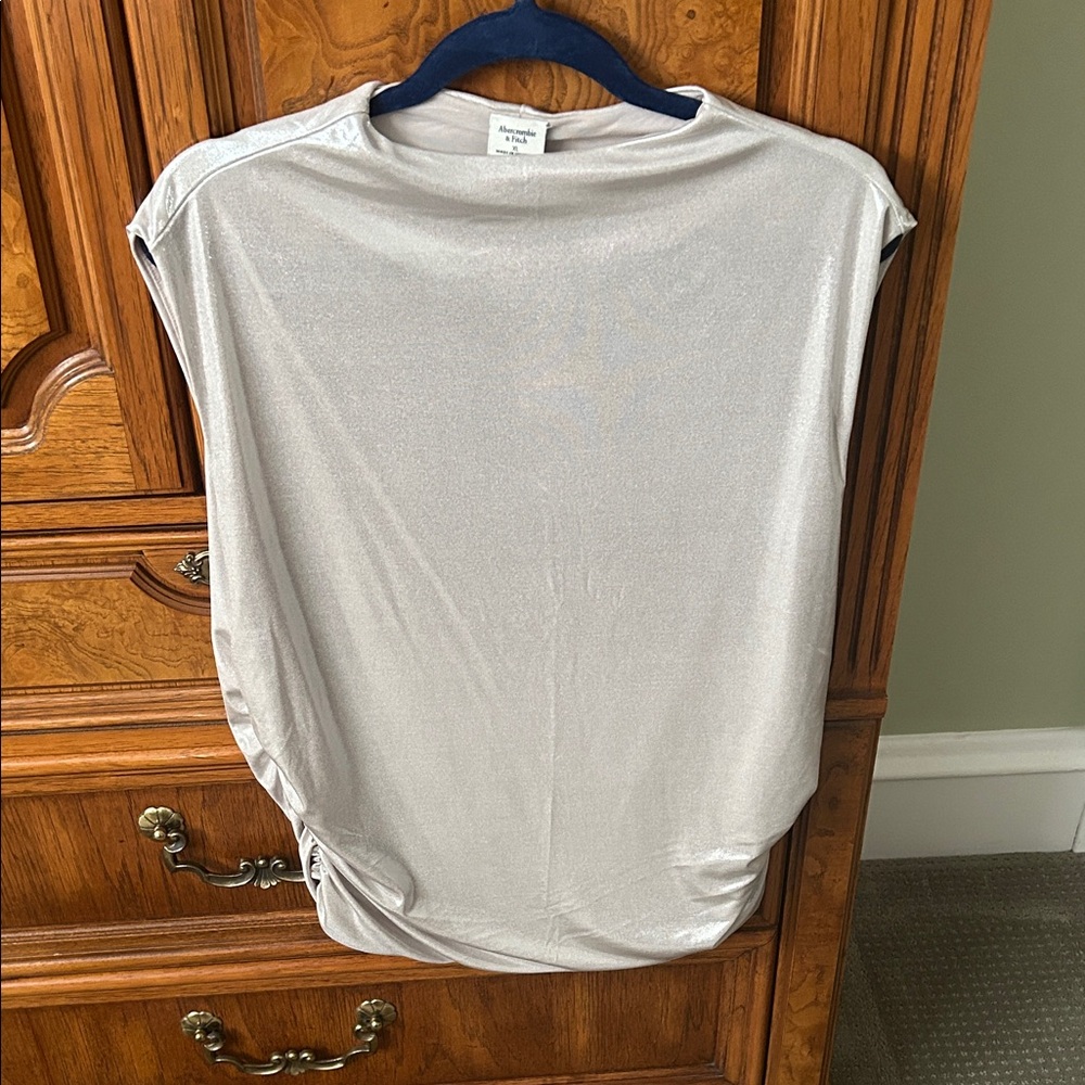 Abercrombie & Fitch Shimmering Silver Blouse